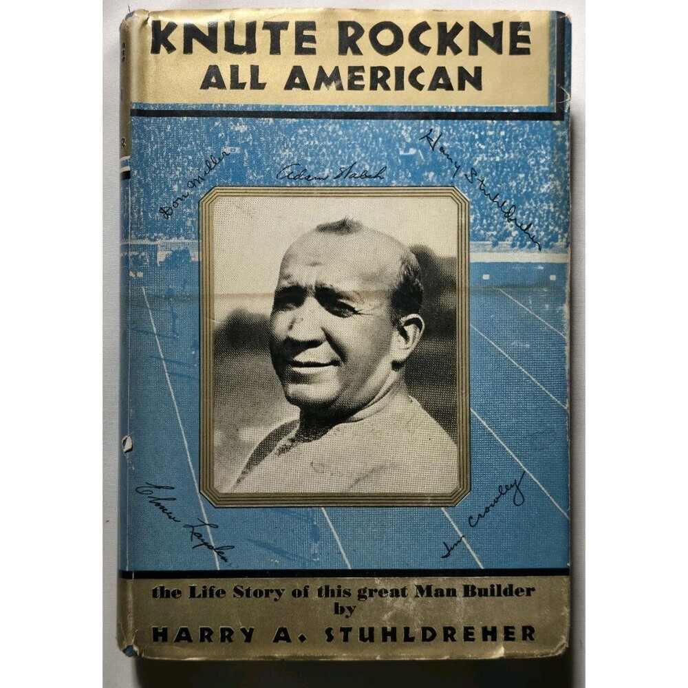 1931 Knute Rockne All American Harry Stuhldreher Football Hardcover
